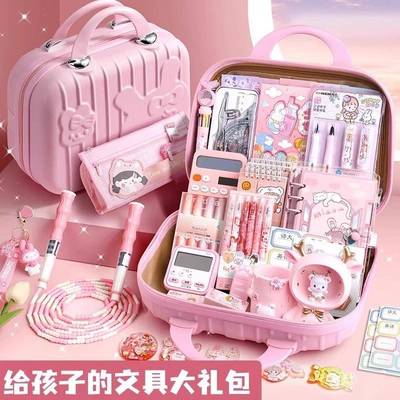 儿童考试物礼盒装文具学习用品小礼小学生女孩套装大礼包批发创意