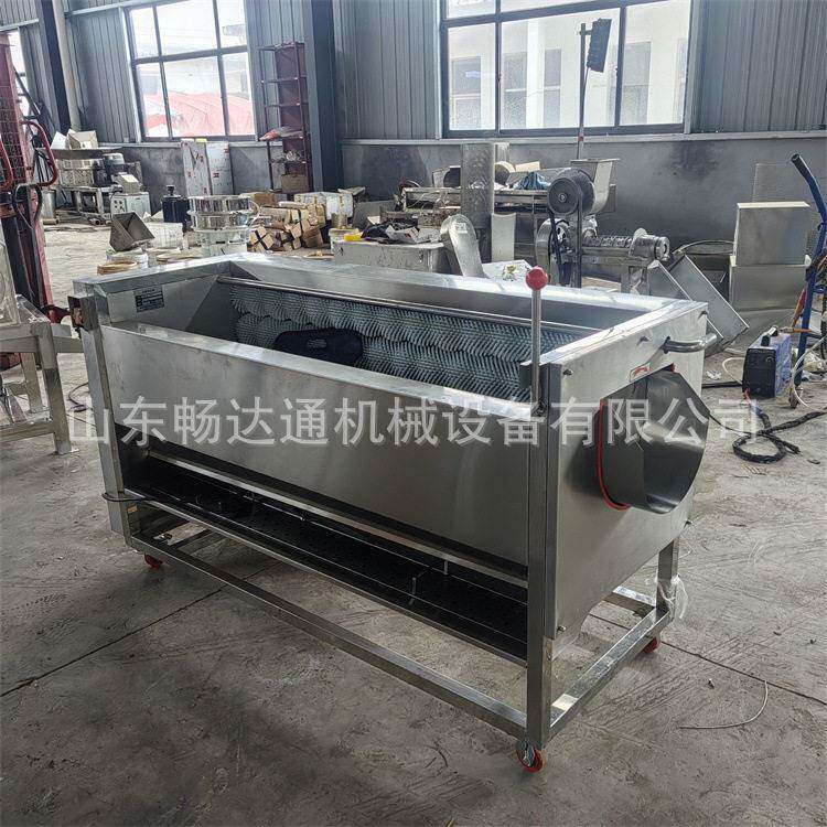商用不锈钢锚栓清洗机压喷淋毛辊清洗设备根茎类果蔬海鲜去皮机