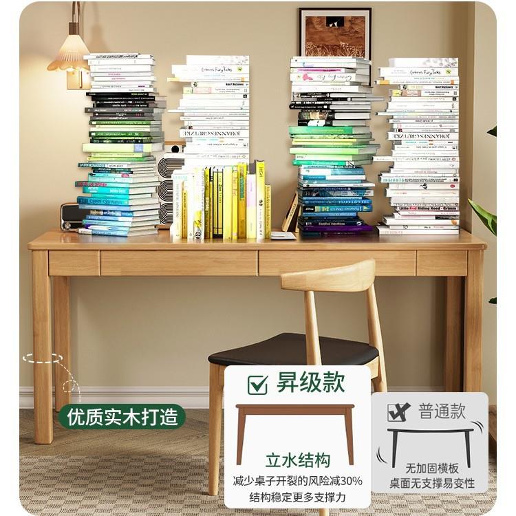 实木书桌40/45cm宽窄桌子家用办公电脑桌小户型卧室中学生写字桌