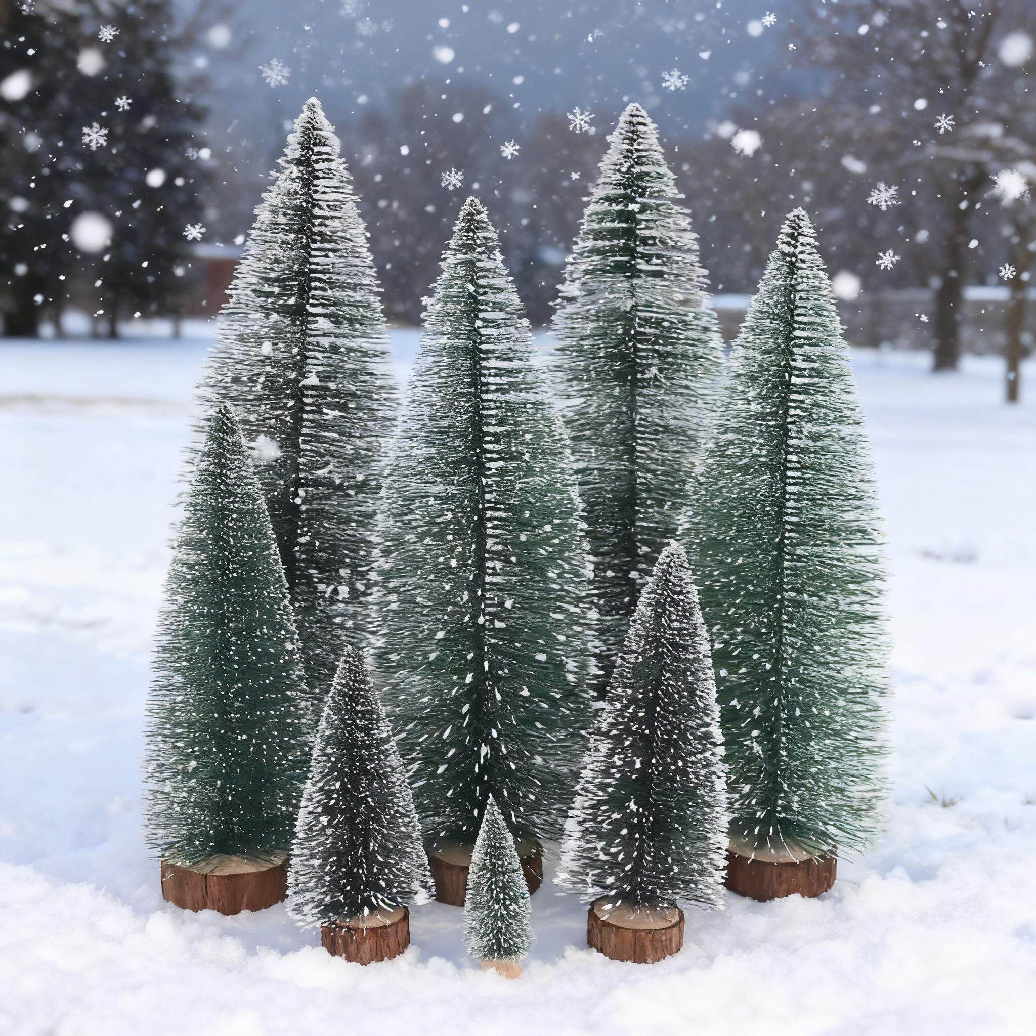 圣诞装饰品迷你圣诞树雪松桌面小型氛围感圣诞树橱窗摆件圣诞礼物