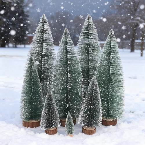 圣诞装饰品迷你圣诞树雪松桌面小型氛围感圣诞树橱窗摆件圣诞礼物