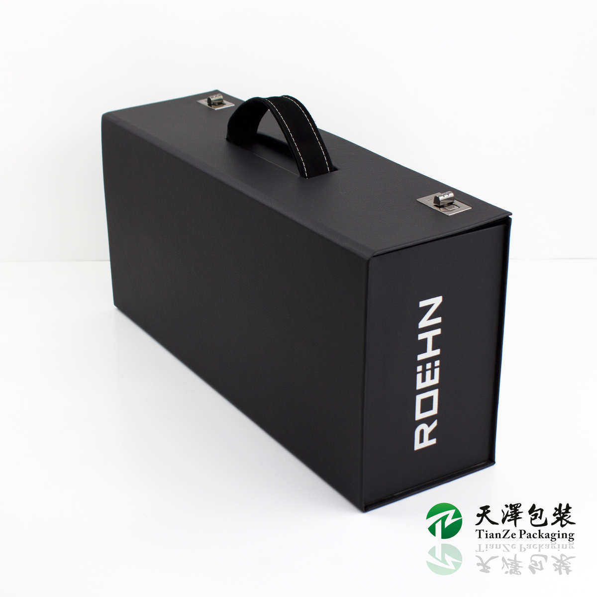 便携式带锁皮盒厂家定制仿皮礼品盒logo个性化定制PU皮盒