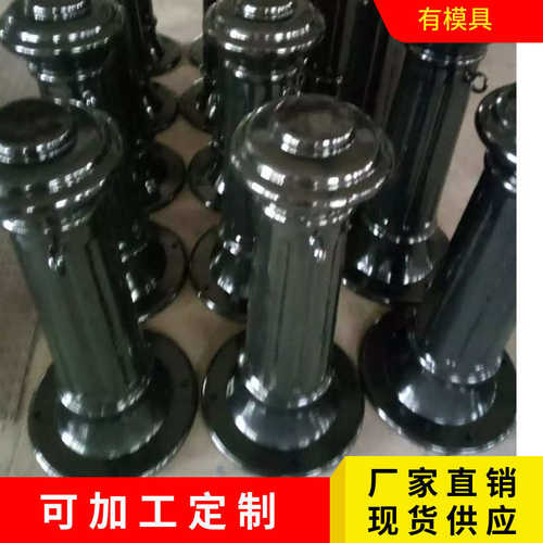 广告标识牌铸铁铸铝底座 罗马柱装饰件 柱头 铁罗马柱铸铁装饰件