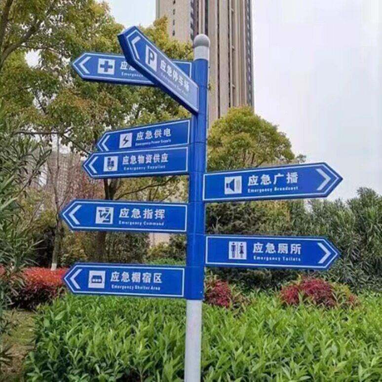 户外导向牌景区标识牌公园导视牌指示牌铁艺广告牌停车场路牌定制