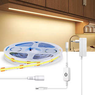 低压高亮cob灯带柔性内嵌式 饰灯条 橱柜酒柜灯带led条自粘室内装
