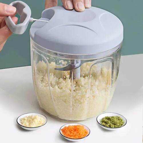 500/900ML Garlic Chopper Manual Garlic Press Food Vegetables