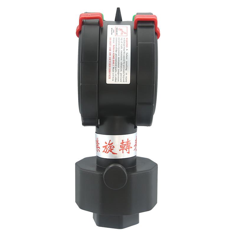 双面PP隔膜压力表 两面充油隔膜表 PCB湿制程压力表 抗震的压力计
