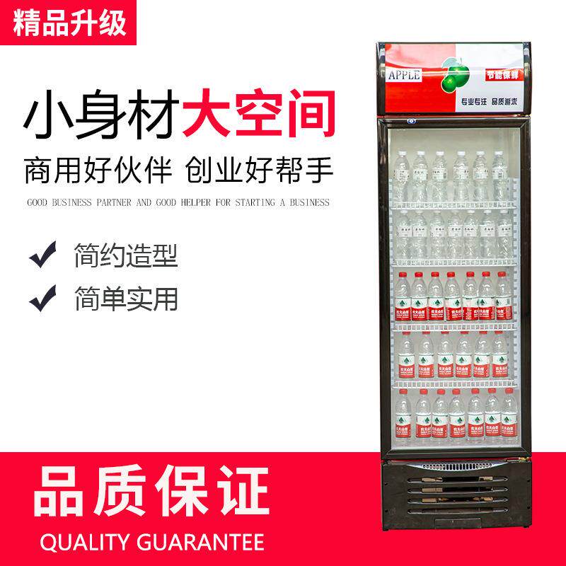 超市冰柜饮料展示柜冷藏保鲜柜啤酒柜商用双开门冷柜单门立式冰箱