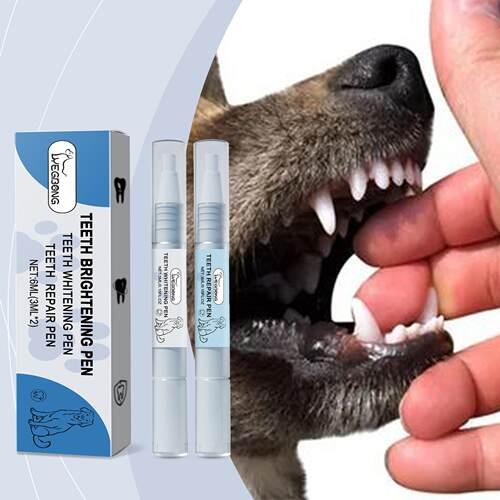YEGBONG Pet Teeth Whitening Pen Set - For Pet Dental Cleanin