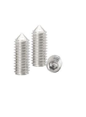 十字尖M2*紧丝定螺丝内588,止付螺丝,无头六角螺.304不锈钢机米4