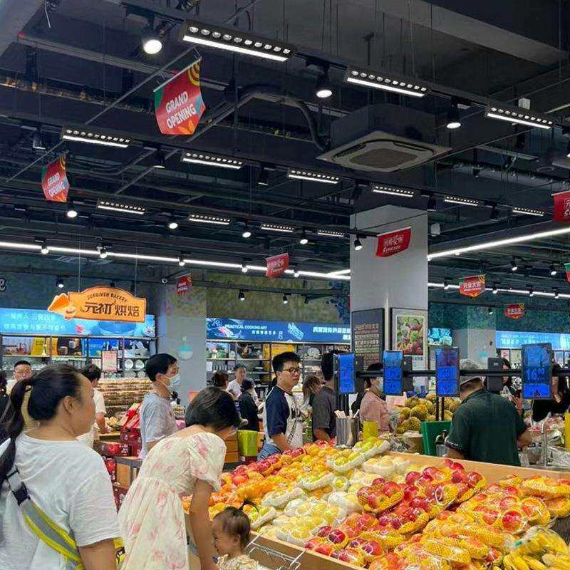商场轨道led双偏光灯货架灯铝材桥架灯展厅补光点灯防眩轨道射灯
