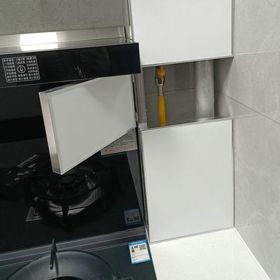厨房橱柜煤气灶台包围煤气燃气管道护角防火隔热阻燃挡板燃气管道