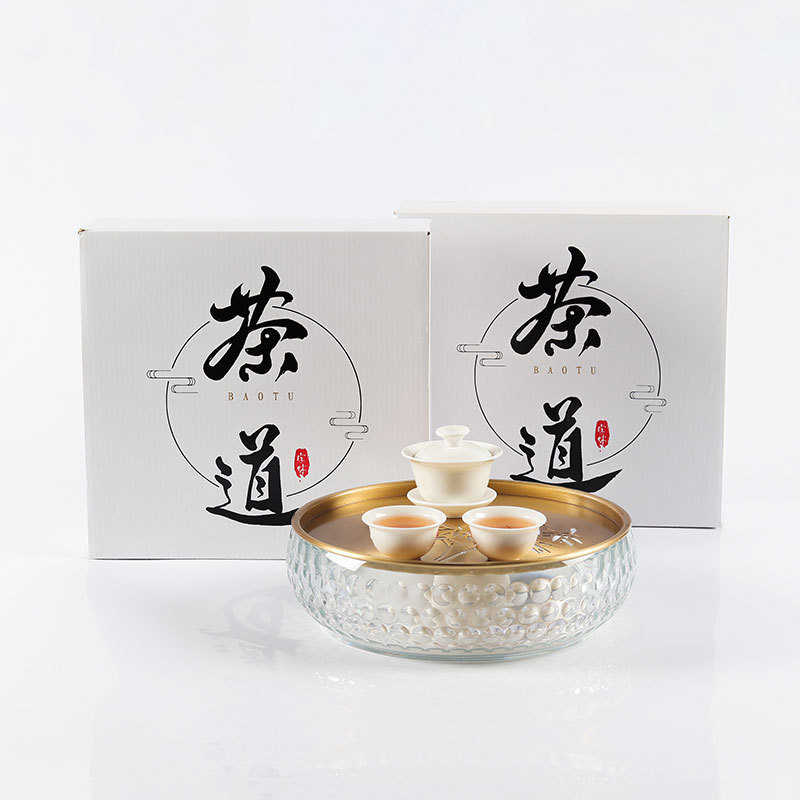 轻铜盘干功夫式家用茶盘茶具小型新款2021泡奢台办公室现代储水