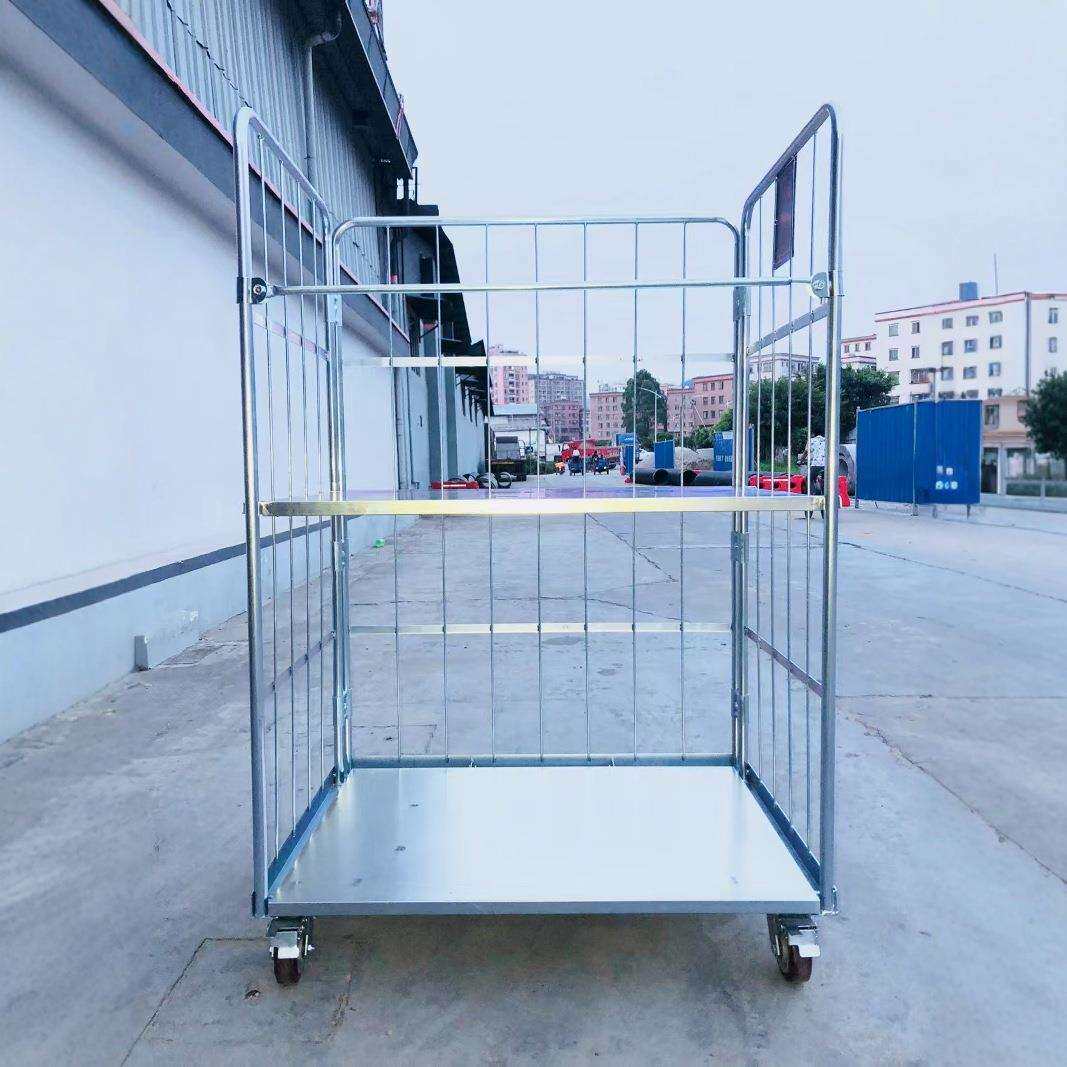 上海浙江无锡网格推拉物流台车折叠仓储笼车苏州工厂现货折叠移动