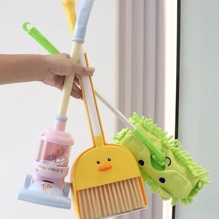幼儿园儿童过家家玩具扫帚拖把簸箕组合宝宝吸尘器扫把玩具id58