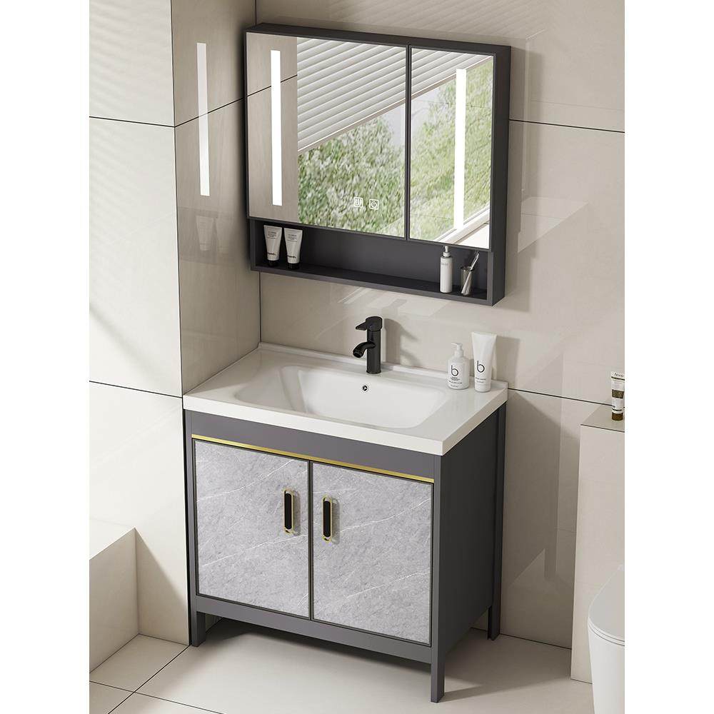 卫生间浴室柜组合落地式洗手盆陶瓷一体洗面盆阳台洗漱台洗脸盆柜,家装主材,浴室柜组合,淘宝优惠券,粉丝福利购,淘宝优惠卷