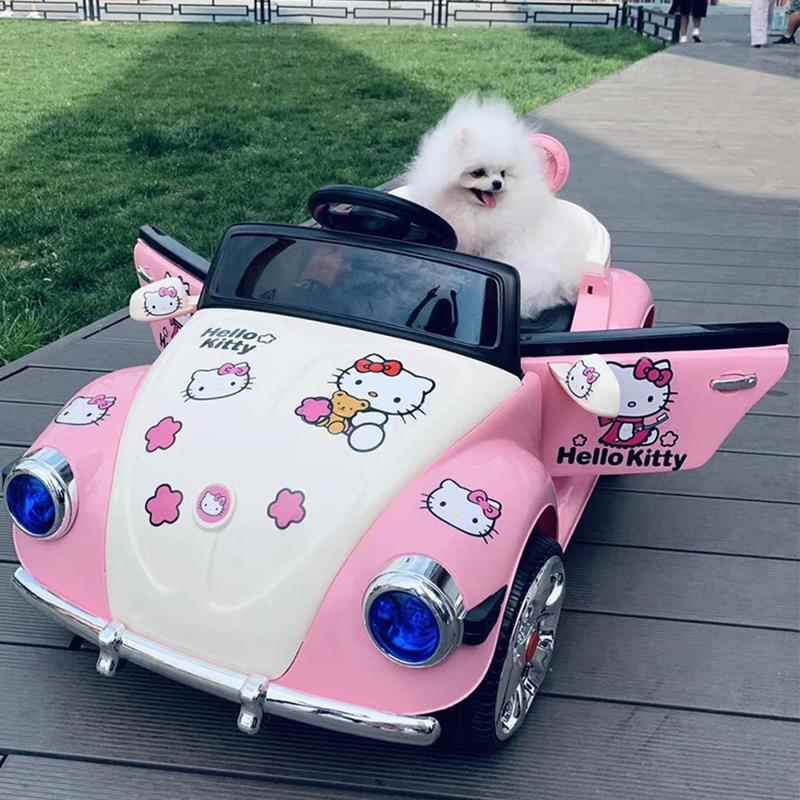 高档发顺丰车】高颜值玩公主儿童电动车女孩具遥车可坐人宝宝控车