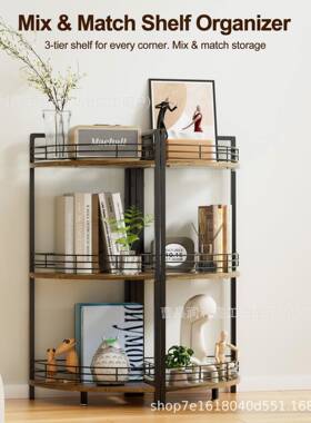 木制置浴物NTQ室三角架免角打孔卫生间落墙角收纳架落地转角架