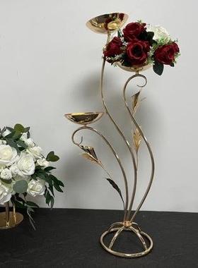 ◉铁艺店花架鲜花具展示架婚子庆MQF几何道路引酒展厅主桌装饰用