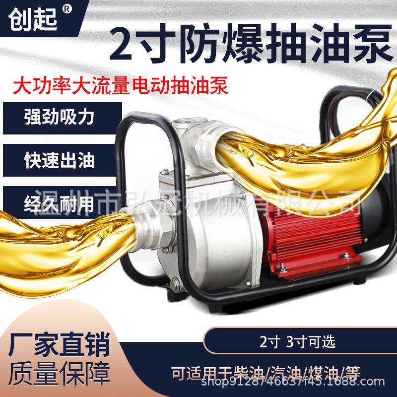 12V24V220V自吸防爆导油泵2寸寸大流量抽油泵卸油设备柴油汽油