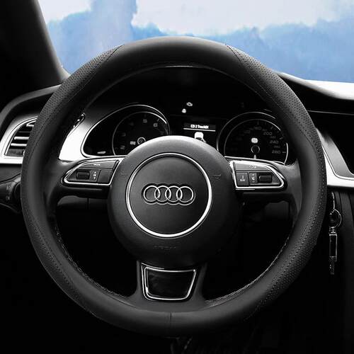 方向盘套新A4LA6LA3Q2LQ3Q5LQ7A5A7超薄真皮汽车把套