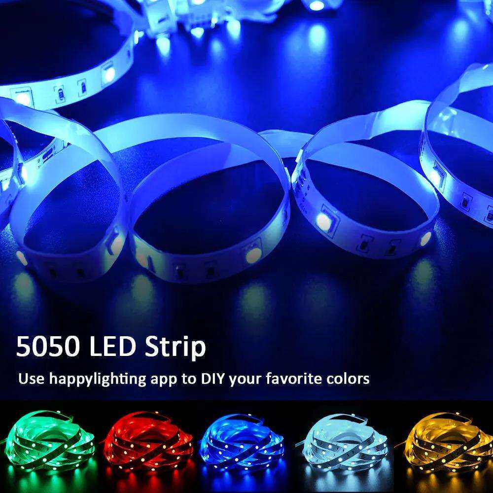 LED灯带套管灌胶套装5050RGB防水电视背景遥控七彩氛围灯氛围灯饰