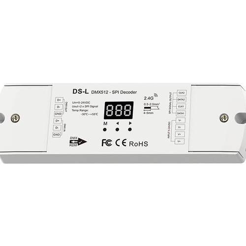 5-24VDC 900像素点 DMX-SPI解码器 DS-L