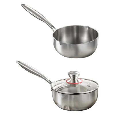 Stainless Steel Sauce Pan Frying Pan 16 cm Flat Bottom
