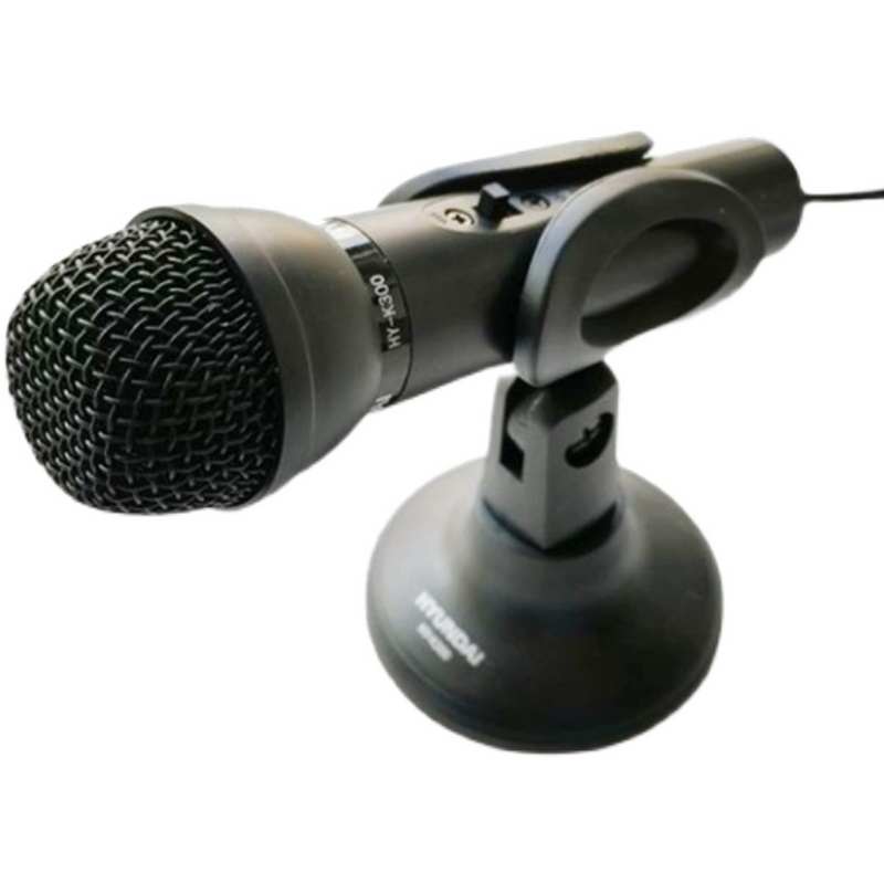 现代HY-K300家用电脑外接有线话筒电容麦K歌学生上网课语音聊天