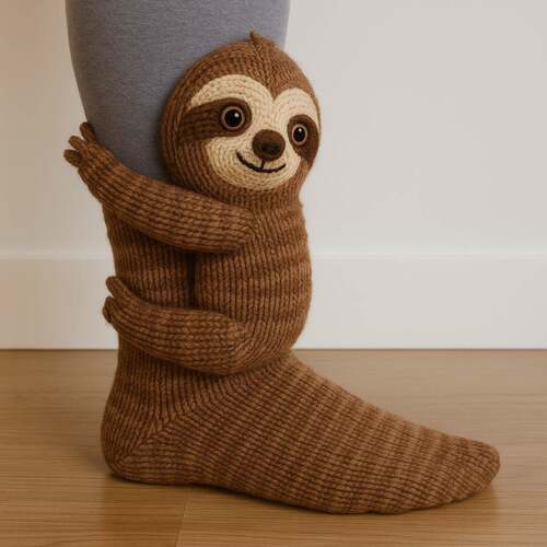 Women's Crochet Look Animal Motif Plush Polyester Socks