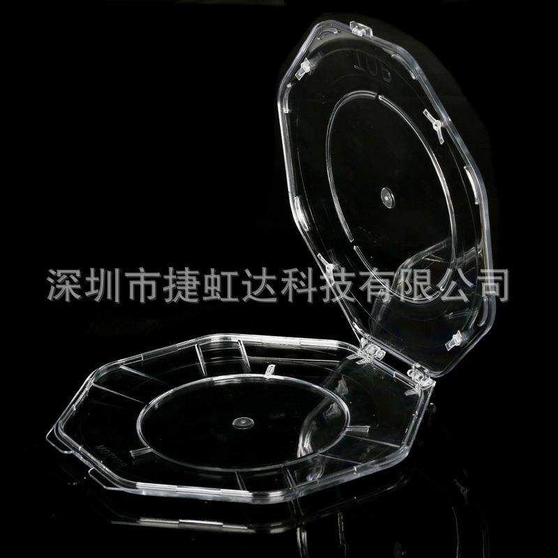 8寸晶圆硅盒盒单片样PGP品示展高透明展示盒圆片片塑料盒