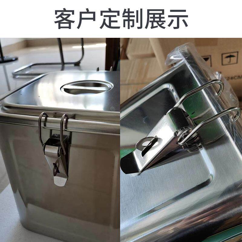 9ZRT米桶不锈钢方桶四方桶带盖加厚防潮防虫米缸家用密封储物桶正