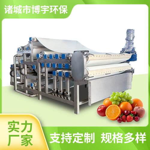 带式杨梅压榨机大型水果挤压榨汁设备果酒厂杨梅榨汁机器