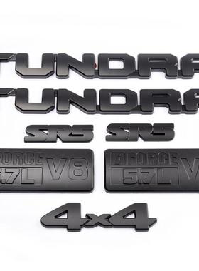 适用于丰田坦途车贴TUNDRA车标SR5尾标V81794车门侧标改装字标黑