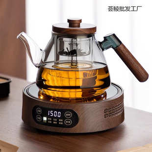 电陶炉煮茶器多功能数显加厚玻璃泡茶壶蒸煮一体套装 新款 家用批发