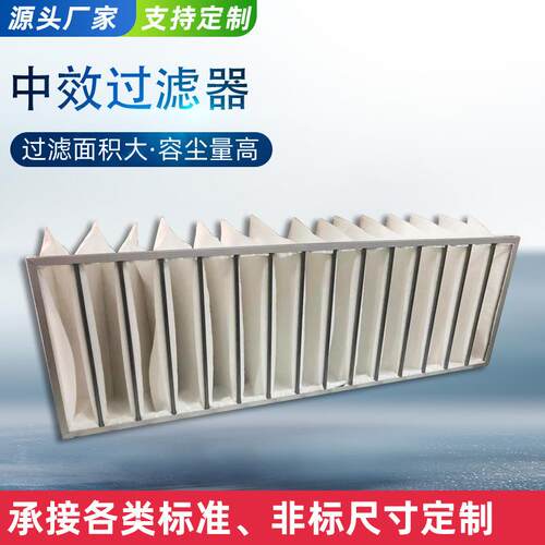 中央空调过滤网F5 F9无纺布袋式中效过滤器 F8袋式中效过滤器
