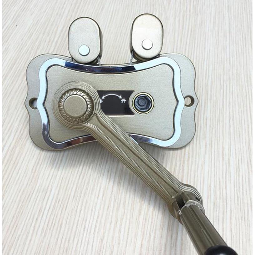 升降晾衣架手摇器通用双杆三孔免打孔维修配件晒衣架调升降器