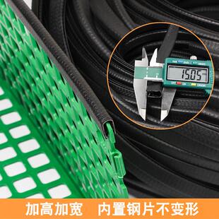 超市水果护栏压条包边防撞胶条蔬菜隔板果蔬围栏防护卡条生鲜挡板