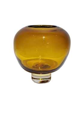 现代简约收口琉璃玻璃花瓶摆件家居样板房餐厅桌面插花装饰摆件