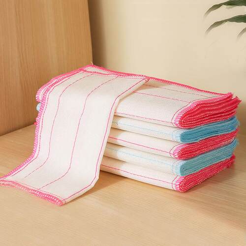 Thickened cotton yarn dishcloth that doesn't absorb oil, ide