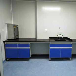 钢木试验边台 医院适用 19mm环氧树脂台面 实验室耐高温实验台