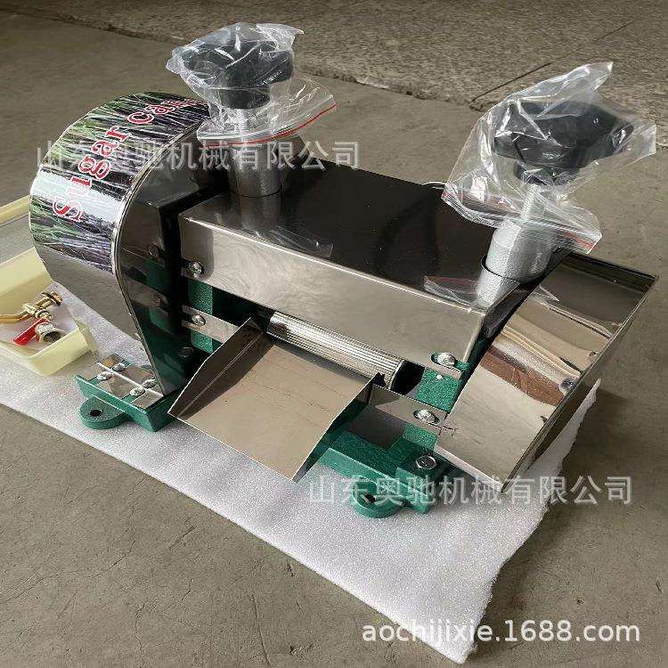 供应甘蔗压榨机饮品店手摇甘蔗压榨机台式不锈钢手动甘蔗榨汁机