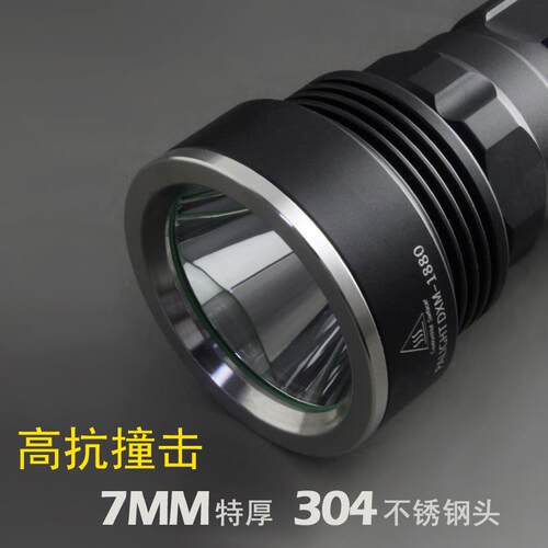 正品PALIGHT霸光强手电筒L可ED充电远射黄光光26650探照灯家T6用