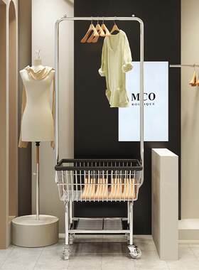 服装店展示架男女装货架母婴童装拍照购物车衣架落地橱窗陈列道具