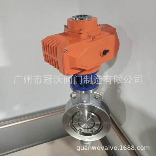 D971F46-0/16P蝶电151动四氟不锈钢蝶阀 防关爆调节开型电动对夹