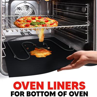 Oven Liners for Bottom of Oven Mat Non Stick Teflon Baking