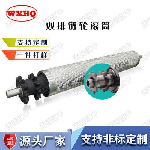 双排链驱动输送机滚筒非标定制驱动辊筒厂家直供可来图定制