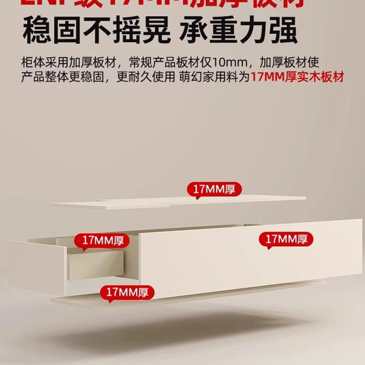 实木飘窗书桌柜抽拉式伸缩电脑桌学习写字桌窗台柜阳台抽屉储物柜