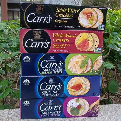 英国Carr's卡氏水饼配奶酪薄脆苏打原味饼干Table Water Cra
