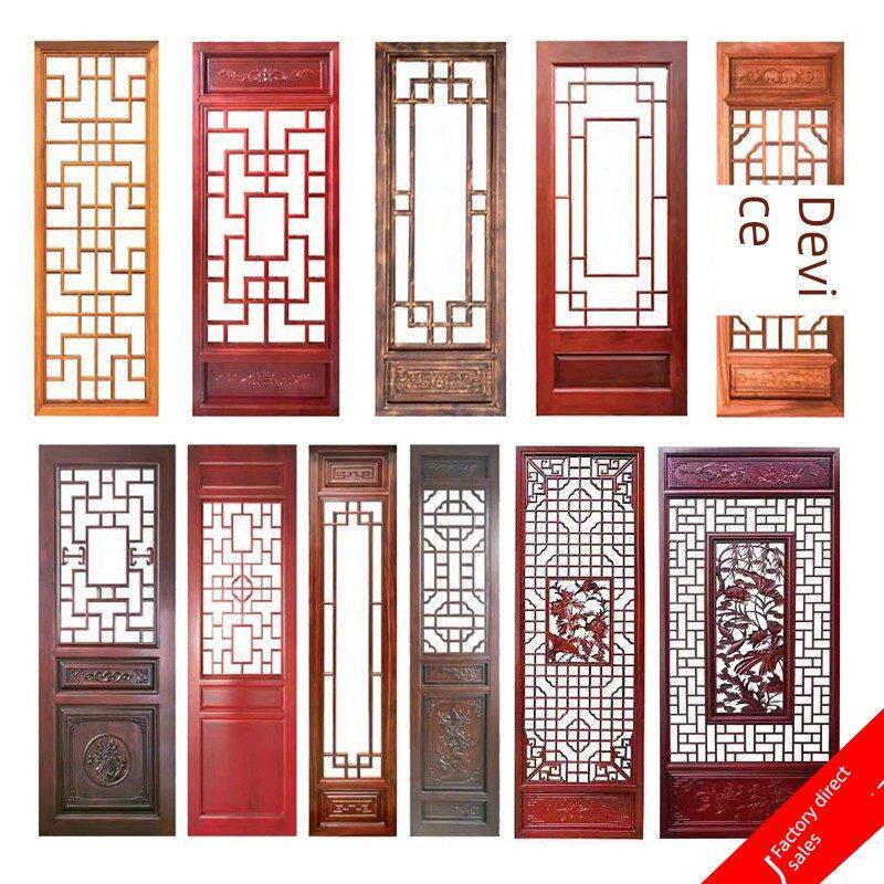 东阳木雕中式实木彷古门窗实木花格门窗彷古木门窗寺庙木门雕花门